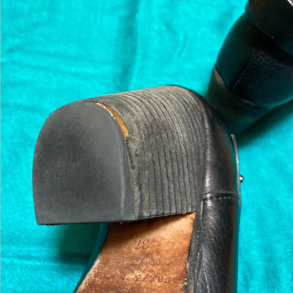 Rag & Bone “Harrow” Cowhide Leather Heeled Ankle Boots - Picture 9 of 15